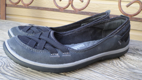 Ballerine Clarks Soft Cushion nere in rete slip on da donna 9 5 M