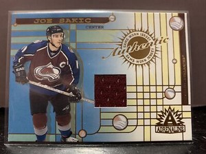 01/02 PACIFIC ADRENALINE JOE SAKIC AUTHENTIC GAME USED JERSEY SP #10