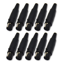 4 pin Female plug Mini XLR Audio Microphone connector MIC Adapter Tini Q-G 10lot