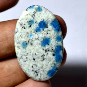 34.10 Ct Natural Designer Cavansite Untreated Cabochon Gemstone - Picture 1 of 3