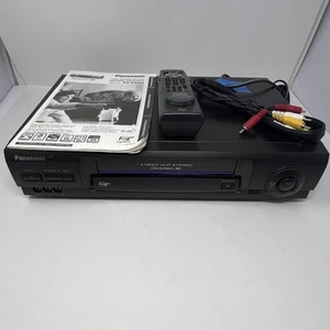 Panasonic PV-V4600 VCR VHS Player Recorder Book, Remote & RCA jacks Tested Works - Bild 1 von 24