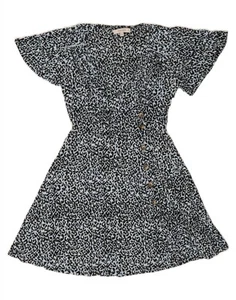 OASIS Womens Wrap Dress UK 10 Small Blue Animal Print AT06 - Picture 1 of 3
