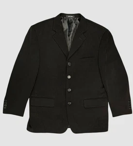 Vittorio St. Angelo Men's Black Solid Four-Button Suit Jacket Size 40S - Picture 1 of 4