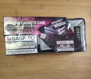 (4) 1980er BASF 90 Chromdioxid Extra II CR-E II Type II Cassette Tape Bonus Pack - Bild 1 von 8