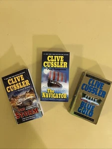 3 NUMA Files Books: The Storm, The Navigator, Blue Gold by Clive Cussler - Picture 1 of 17