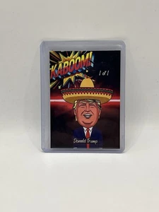 Donald Trump 1 di 1 carta novità AI generata e stampata - Foto 1 di 1