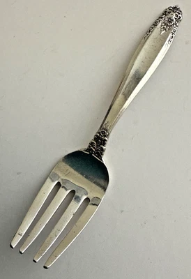 Tenedor de plata esterlina .925 International "Preludio" 4 1/8" bebé/niños (1951) Foto 1 de 4