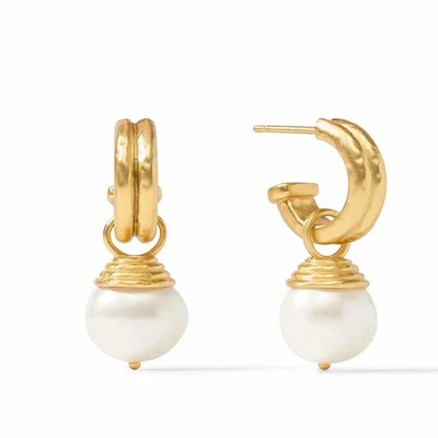 Pendientes de perlas de gancho Julie Vos Huggie Foto 1 de 4