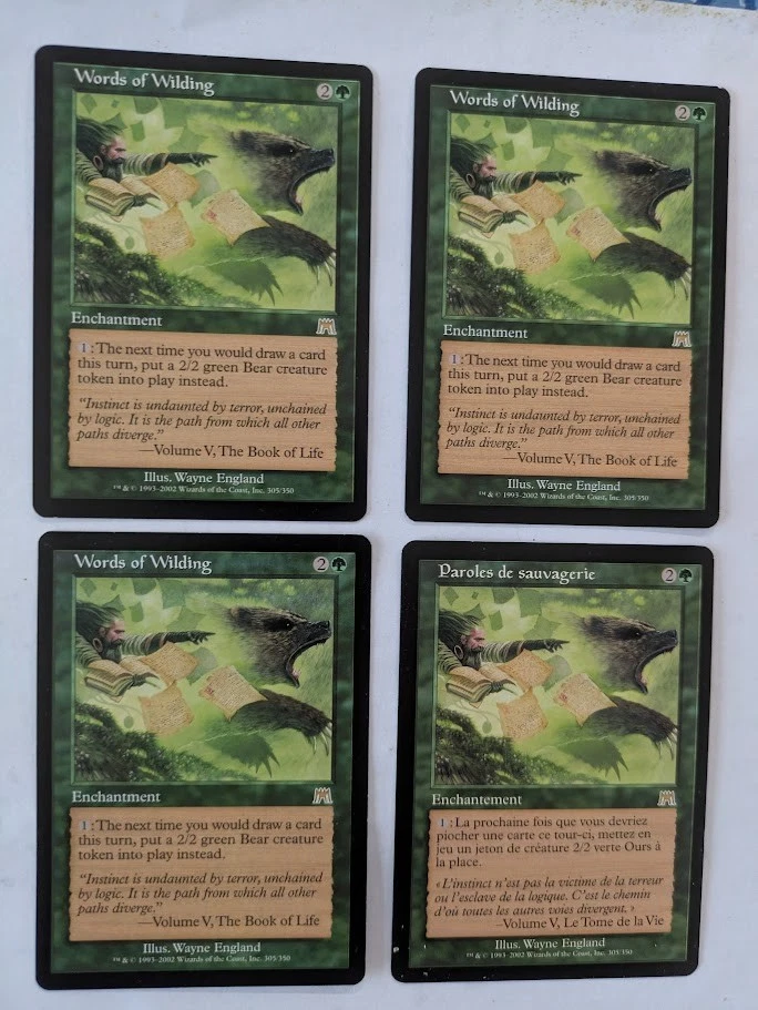 4 Words of Wilding Onslaught MTG NM Free shipping with tracking - Image 1 of 2