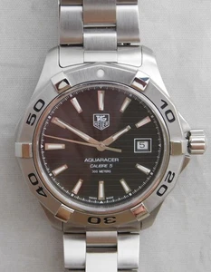 Orologio Uomo Tag Heuer Aquaracer WAP2010 Calibro 5 Automatico Data SS...41mm - Foto 1 di 22