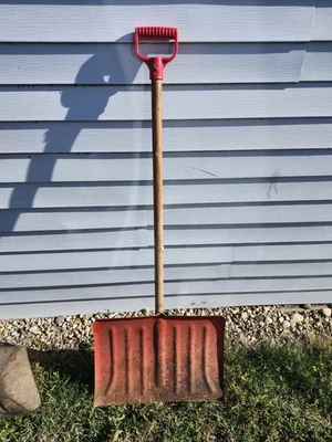 Vintage Orange Snow Shovel - Image 1 of 2