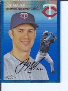 Joe Mauer  2023  Topps Chrome Platinum Blue Prism - Picture 1 of 1