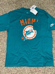 Nike Miami Dolphins Rewind Pocket T-Shirt Uomo Medium Teal - Foto 1 di 3