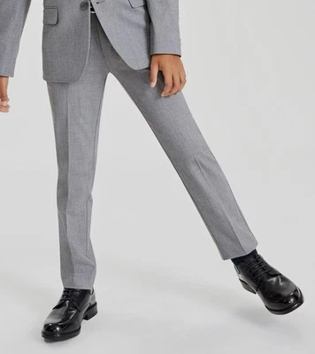 Kenneth Cole Reaction Niños Niños Gris Sarga Calce Ajustado Traje Pantalones Separados Talla 20R Foto 1 de 2