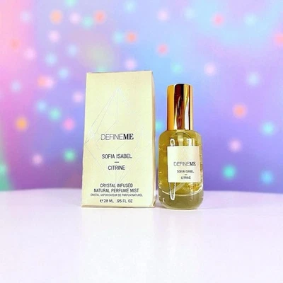 DefineMe Sofia Isabel Cristal Citrino Infundido Natural Perfume Névoa Novo Na Caixa 0,95 oz - Imagem 1 de 4