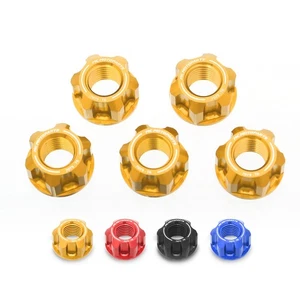 Gold Rear Hub Sprocket Flange Nut For Honda CBR650F A AC 14 15 16 - Picture 1 of 5