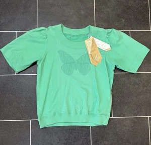 BNWT MAHARISHI Puff Sleeve Butterfly Sweatshirt Size UK 8 Oversized - Picture 1 of 6