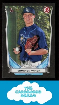 Cameron Varga 2014 Bowman Draft Black #DP57 Tampa Bay Rays Baseball Card - Image 1 of 2