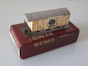 ✅ Bemo 2282 124 Gedeckter Güterwagen RHB Gbk-v 5614 “Ibacom” - Spurweite H0m - Imagen 1 de 13
