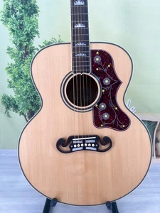 NUEVA Guitarra Eléctrica Acústica Madera SJ200 6s Arce B&S Superior Abeto Sólido - Imagen 1 de 24