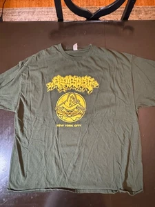 New York City COMBUST Graffiti Tagged T-shirt 2XL. XXL Hard Core Band - Picture 1 of 4