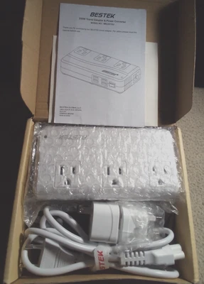 BESTEK 250W Travel Adapter & Power Converter "Open Box" - Image 1 of 4