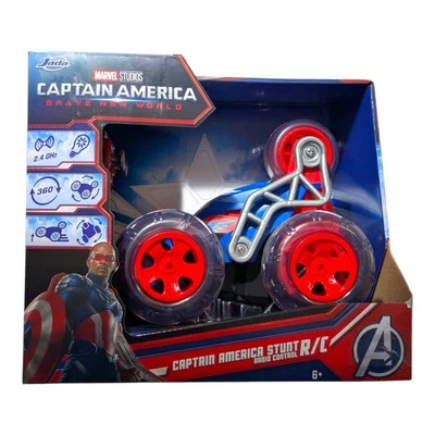 BNIB Jada Marvel Avengers Captain America RC 5 Wheel Stunt Car 360 Degree Turns - Image 1 of 4