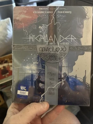 Highlander 4K Ultra HD Bluray/Bluray Steelbook w/ Slipcover OOP Foto 1 de 2