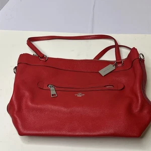 Borsa a mano Coach in pelle rossa M1623 F54687 - Foto 1 di 15