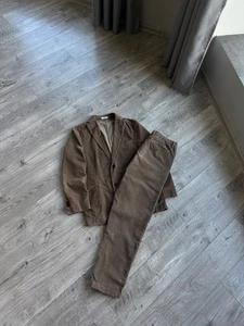 Boglioli men's K Jacket Brown luxury corduroy suit Size: 48 - Picture 1 of 22