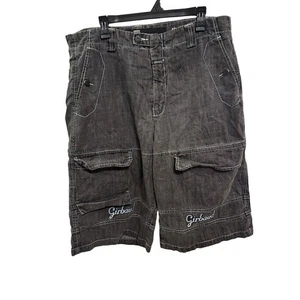 Girbaud pantaloncino cargo uomo denim nero taglia 38 abbigliamento estivo casual a17 - Foto 1 di 9