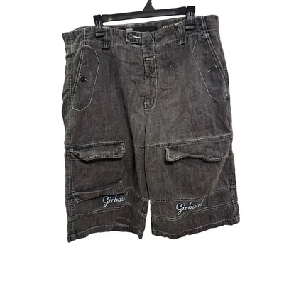 Pantalones Cortos de Carga Girbaud Para Hombre Negros Denim Talla 38 Informales Ropa de Verano a17 Foto 1 de 4