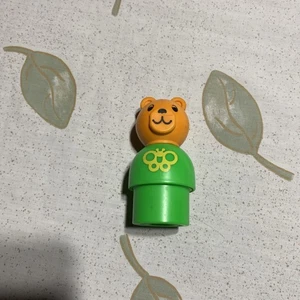Vintage Fisher Price Little People JUMBO Green BEAR 1984 Plastic  - Picture 1 of 6