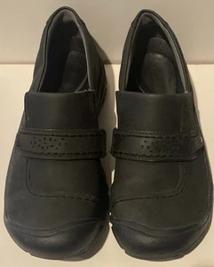 Keen Kaci Clogs Loafers Shoes Women’s Size 10.5 EU 41 Black Leather Slip On - Picture 1 of 10