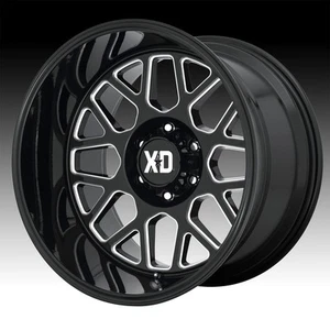 4/XD Series XD849 Grenade 2 Gloss Black Milled 20x9 8x6.5 18mm (XD84929080318) - Picture 1 of 3