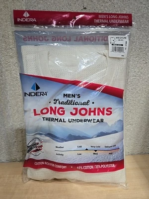 Top Térmico Para Hombre Mediano Algodón-Rico Indera Tradicional Largo Johns Cuello Redondo EE. UU. Foto 1 de 3