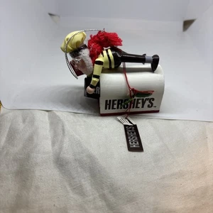 Vintage Kurt S. Adler Hershey Christmas Ornament. Wood. Elf. Mailbox. Chocolate. - Picture 1 of 8