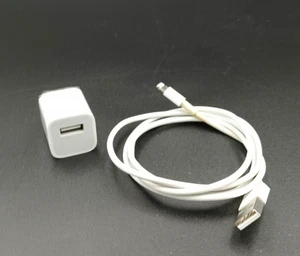 Apple Original Original Câble d'alimentation USB et Bloc adaptateur mural pour iPhone - OCCASION - Photo 1 sur 6