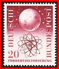 Deutschland 1955 Wissenschaft Research Sc # 731 Neuwertig Nh Cv $9.50 Welt,Atom,