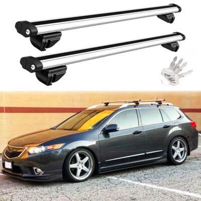 53" Car Top Roof Rack Cross Bars Cargo Luggage Carrier For Acura TSX 2004-2014 - Imagem 1 de 4