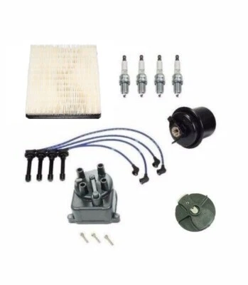 For Honda CRV Complete Tune Up Kit Filters Cap Rotor NGK Wires & Spark Plugs Set - Image 1 of 4