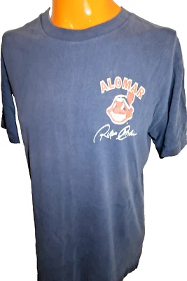 B8 Vintage 1999 Cleveland Indians Roberto Alomar #12 jersey t-shirt Large - Image 1 of 4
