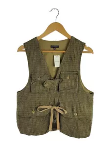 ENGINEERED GARMENTS VEST HOUNDSTOOTH MEN COLOR BEIGE MATERIAL WOOL SIZE XS USED - Picture 1 of 3
