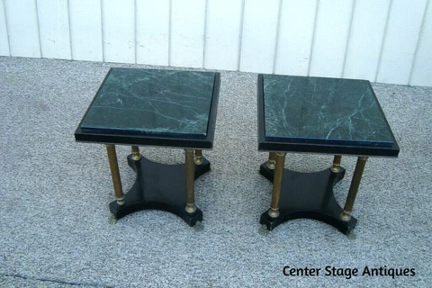 60919 Pair Quality Modern  Metal and Marble Lamp Table  Coffee Table Stand s Cover