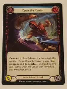 Open The Center (blau) WTR097 Flesh And Blood Tcg NM Welcome To Rathe Unlimited  - Bild 1 von 2