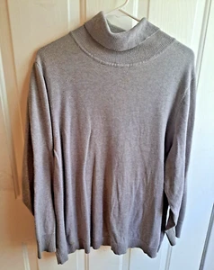 OSO Gray Turtle Neck Sweater Size 2X - Picture 1 of 5
