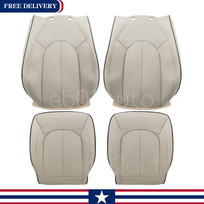 For 2017-2019 Chrysler Pacifica Driver Passenger Side Leather Cover Beige Foto 1 de 4