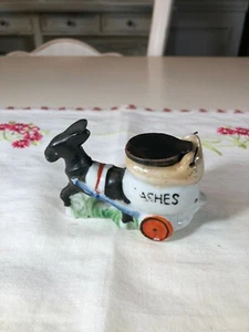 Vintage Esel zieht Aschewagen Aschenbecher/Figur, Japan - Bild 1 von 8