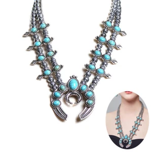 Turquoise Necklace Turquoise Necklace Turquoise Jewelry Necklace - Picture 1 of 12