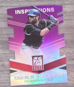 Charlie Blackmon 2015 Panini Elite Inspirations #102 Rockies /81